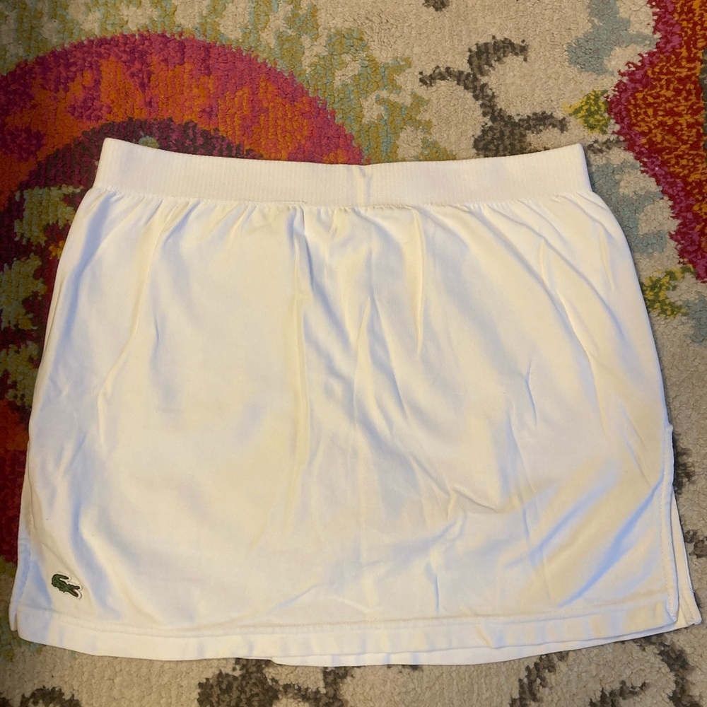 White Lacoste Sport Skirt